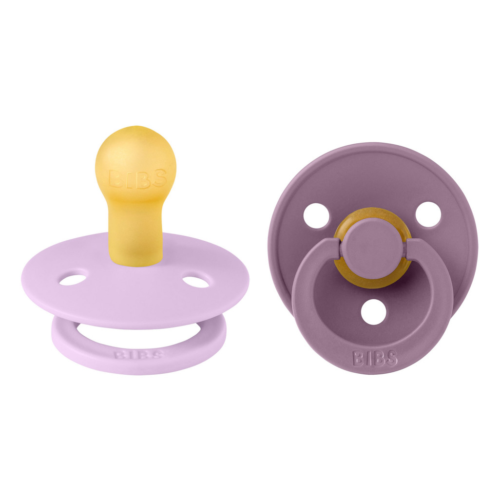 BIBS Colour cumlíky z prírodného kaučuku 2ks - veľkosť 1 (Violet Sky / Mauve)