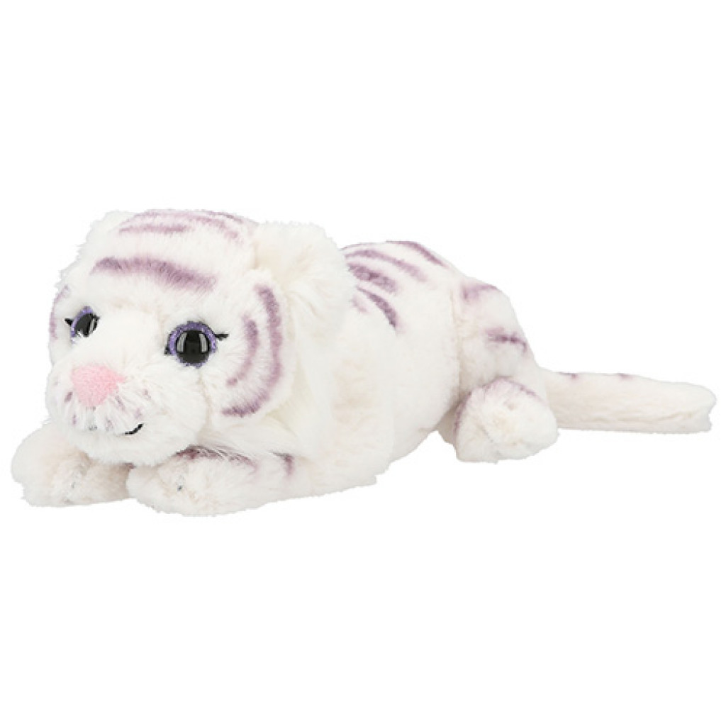 Top Model Plyšová postavička tigra, Bielo-fialový, väčší