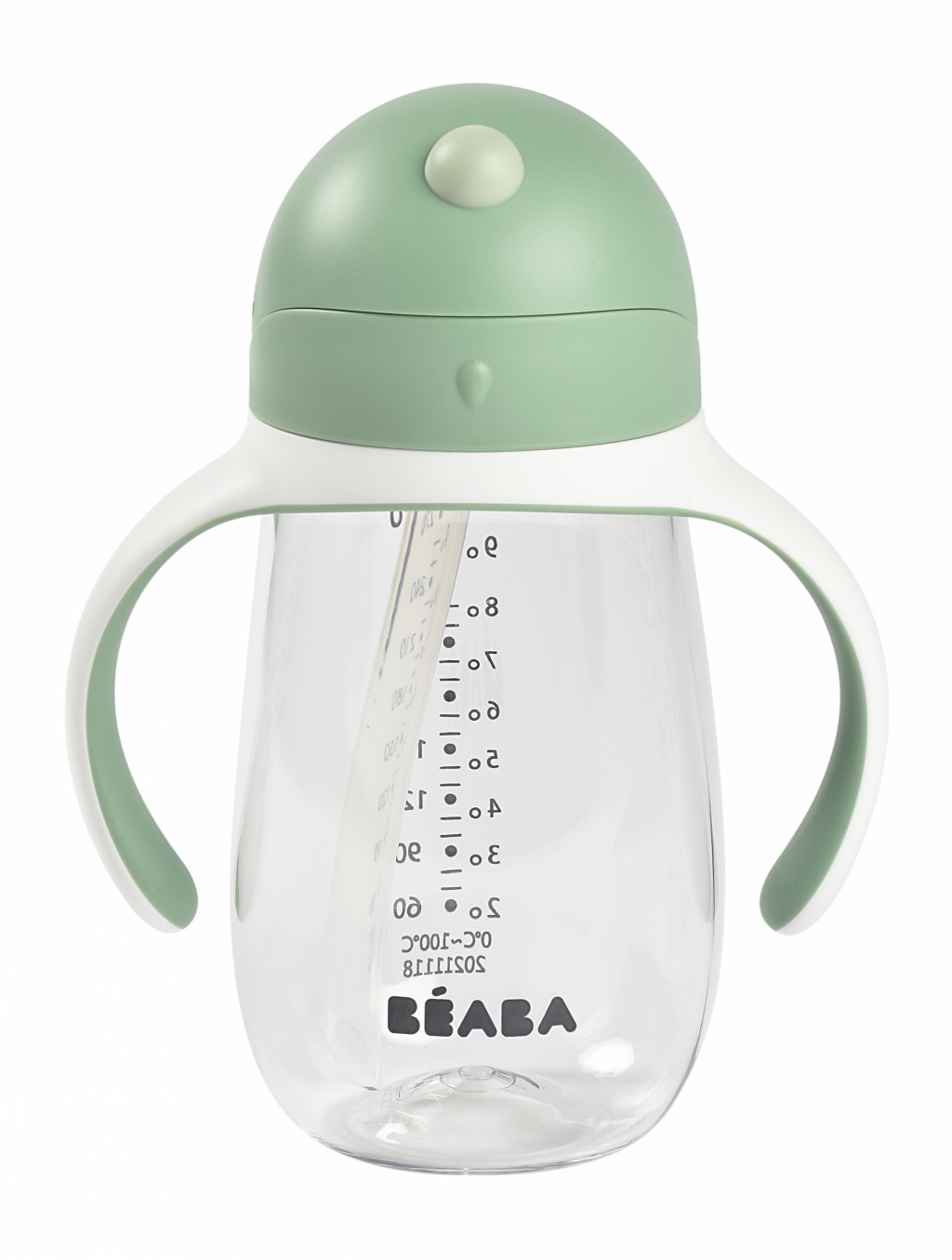 Beaba Hrnček so slamkou 300ml Sage Green