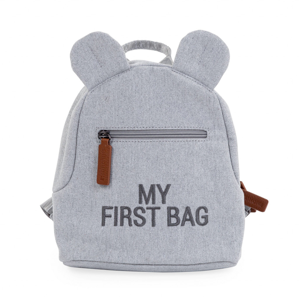 Childhome Detský batoh My First Bag Canvas Grey