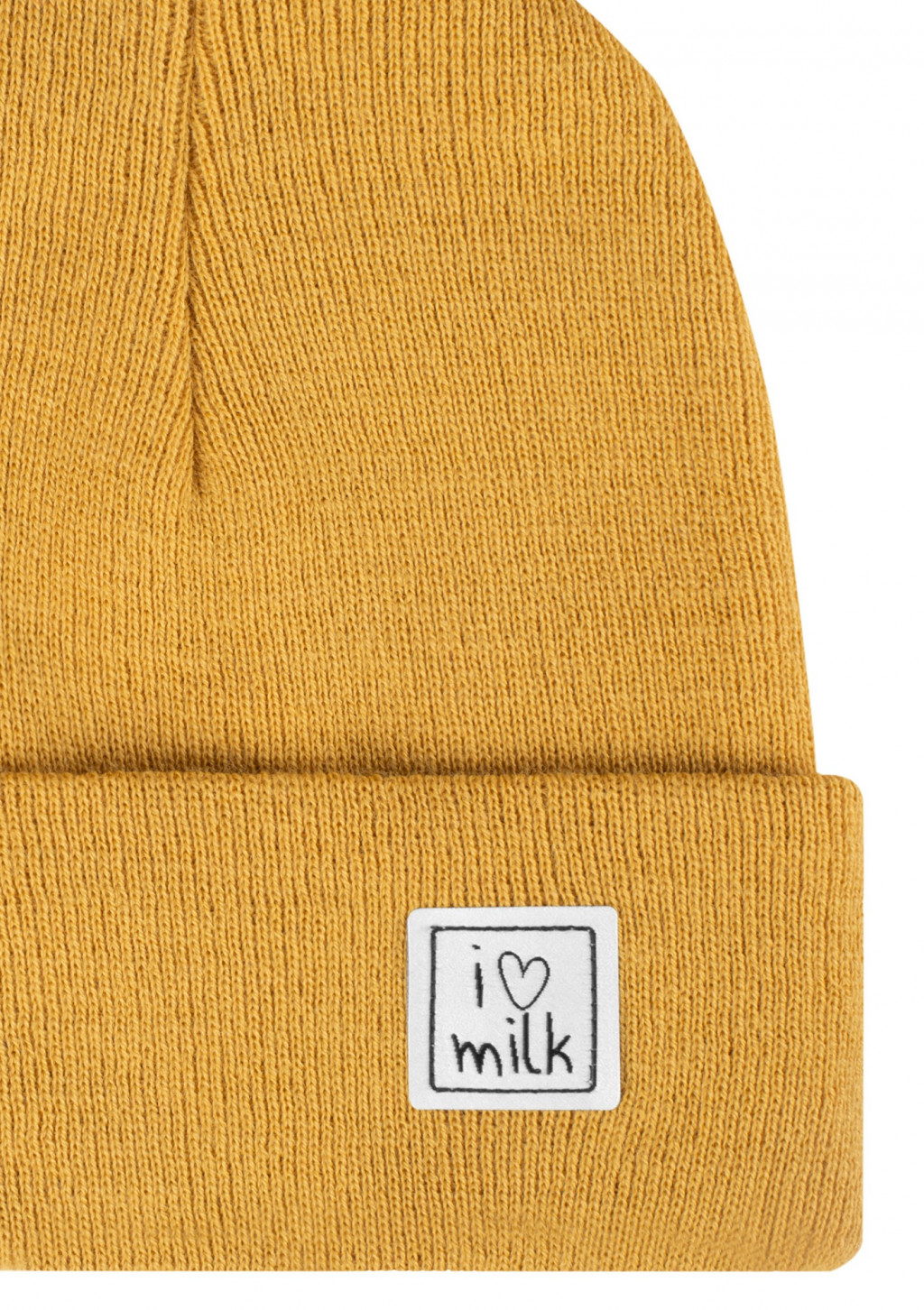 I love milk Zimná žltá detská čiapka
