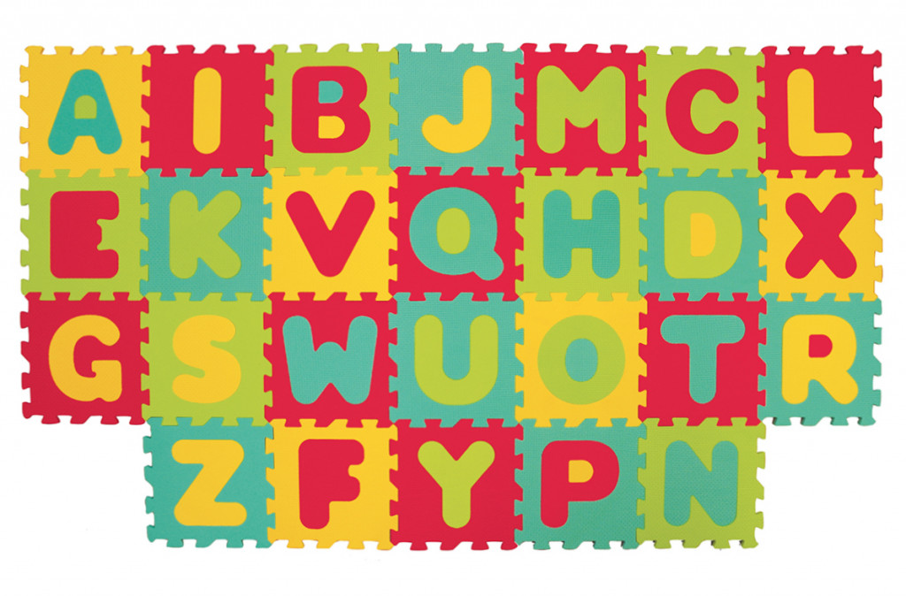 Ludi Puzzle penové 180x150 cm písmena