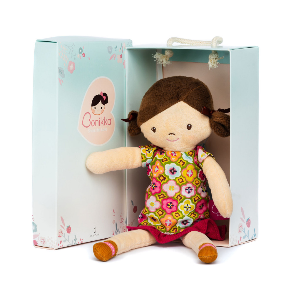 Bonikka Chi Chi látková bábika v darčekovej krabičke (Ivy hnedé vlasy)
