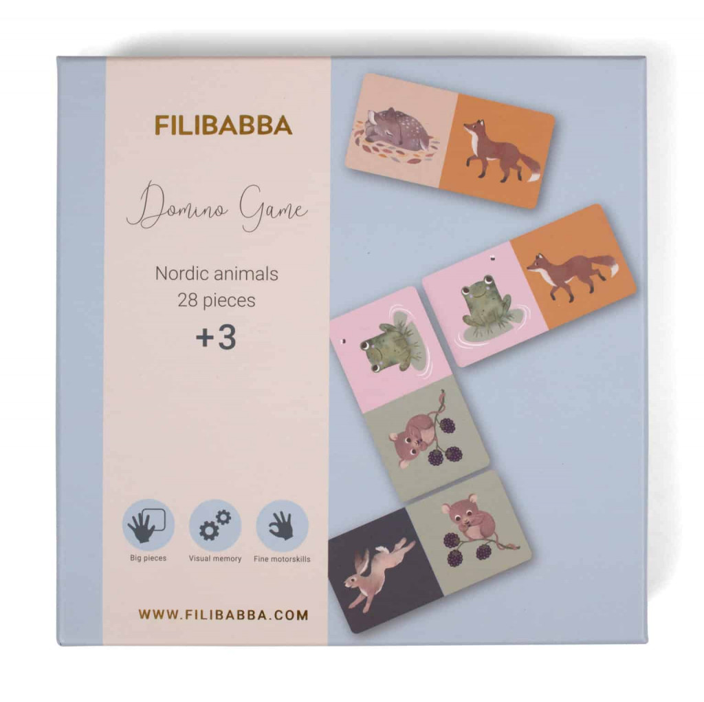 Filibabba Domino hra – severské zvieratká