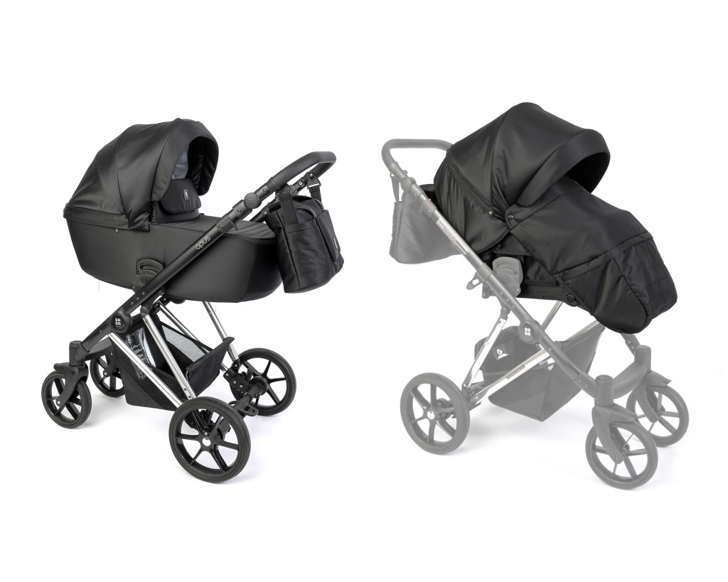 Dada Prams Kočík Apus 2v1 Special Edition JetBlack