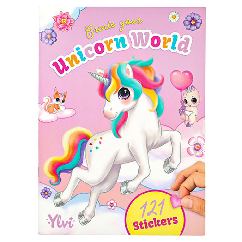 Ylvi Create Your Unicorn World, 121 samolepiek