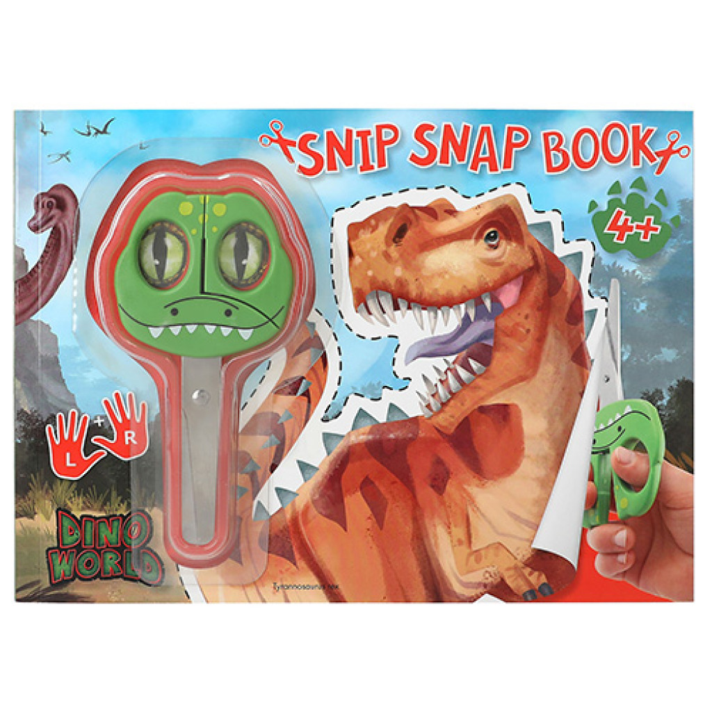 Dino World Snip Snap Book, s nožnicami