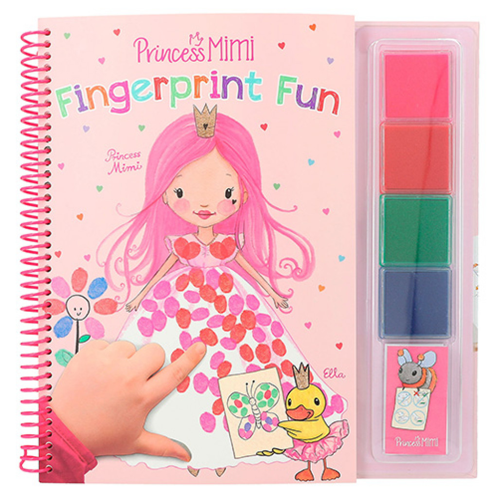 Princess Mimi Omalovanka | Fingerprint Fun, 4 farby