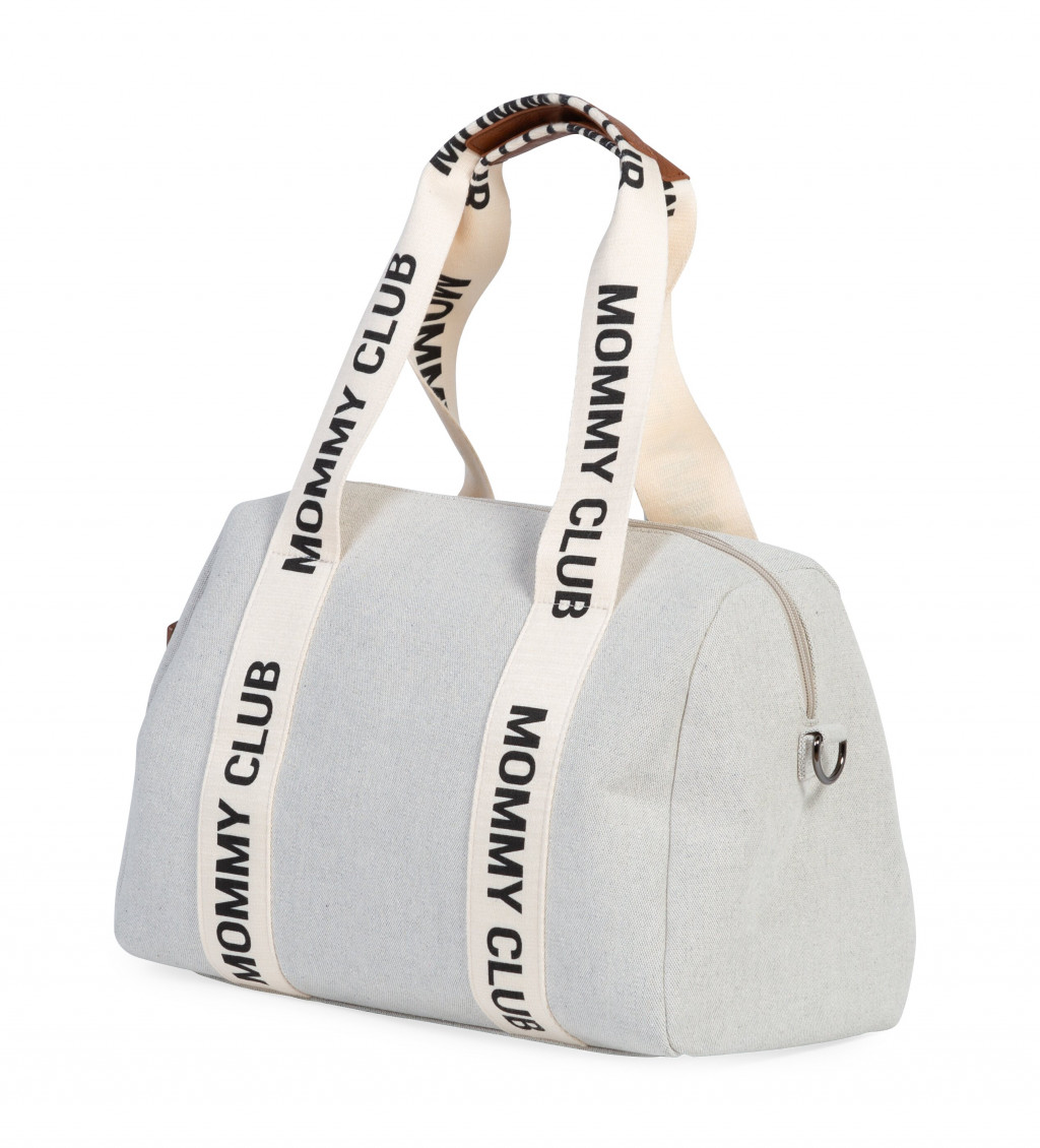 Childhome Prebaľovacia taška Mommy Club Signature Canvas Off White