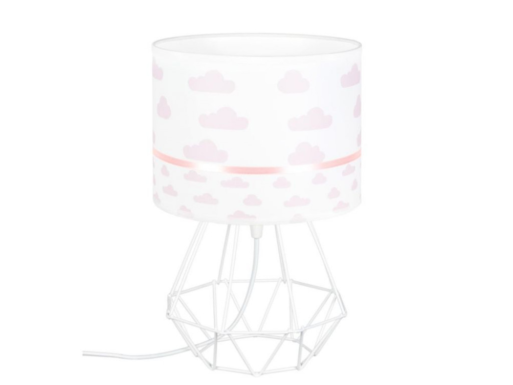 Elis design Detská stolná lampa - Ružové mráčiky