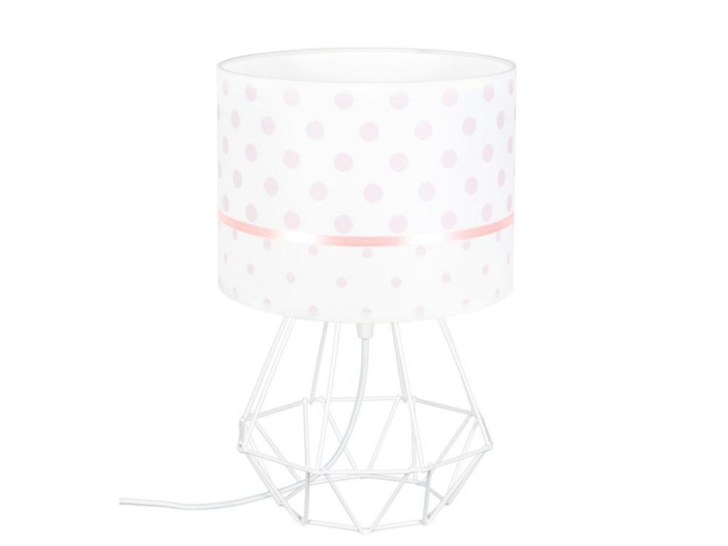 Elis design Detská stolná lampa - Ružové bodky