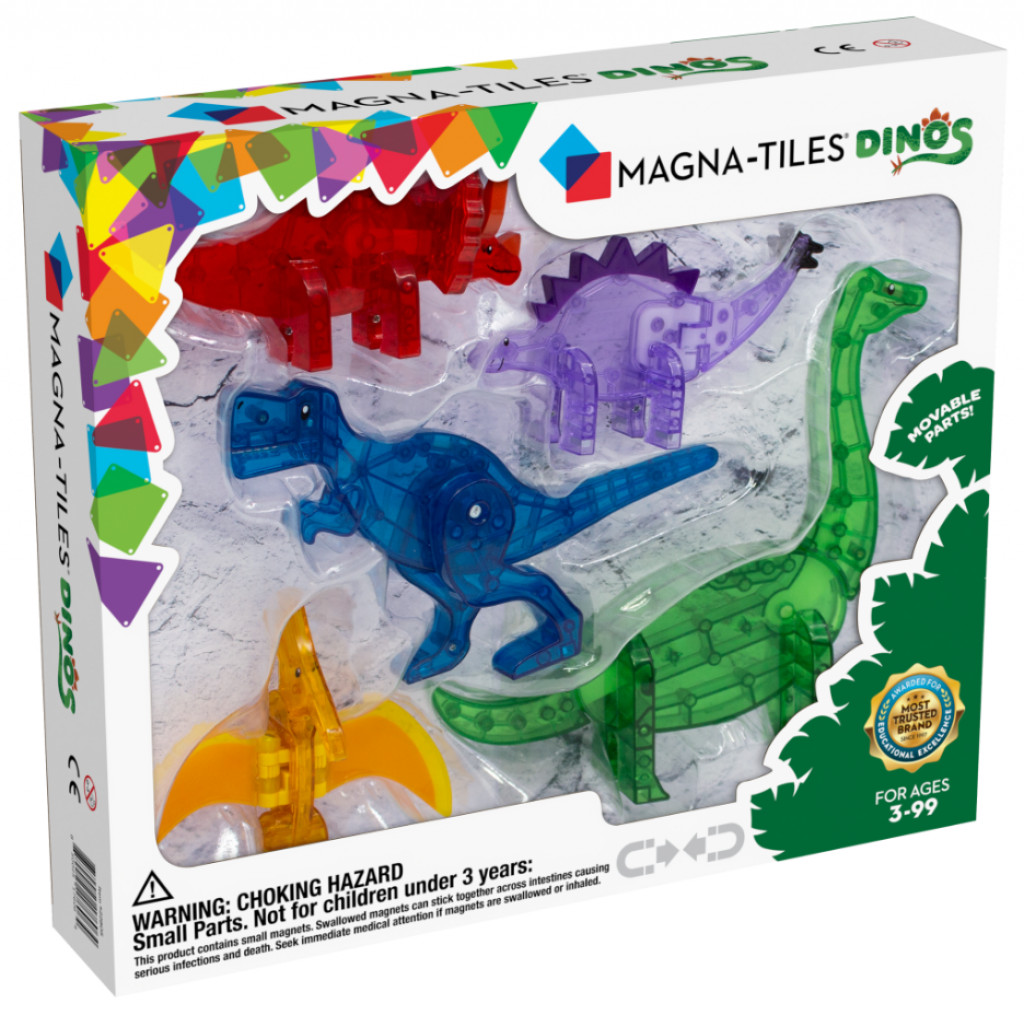 Magna-Tiles Magnetická stavebnica Dinos 5 dielov