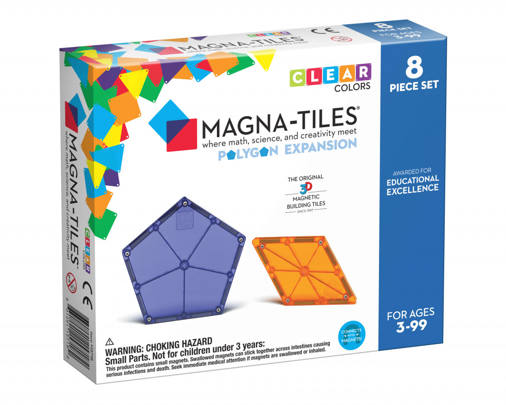 Magna-Tiles Magnetická stavebnica Polygons 8 dielov