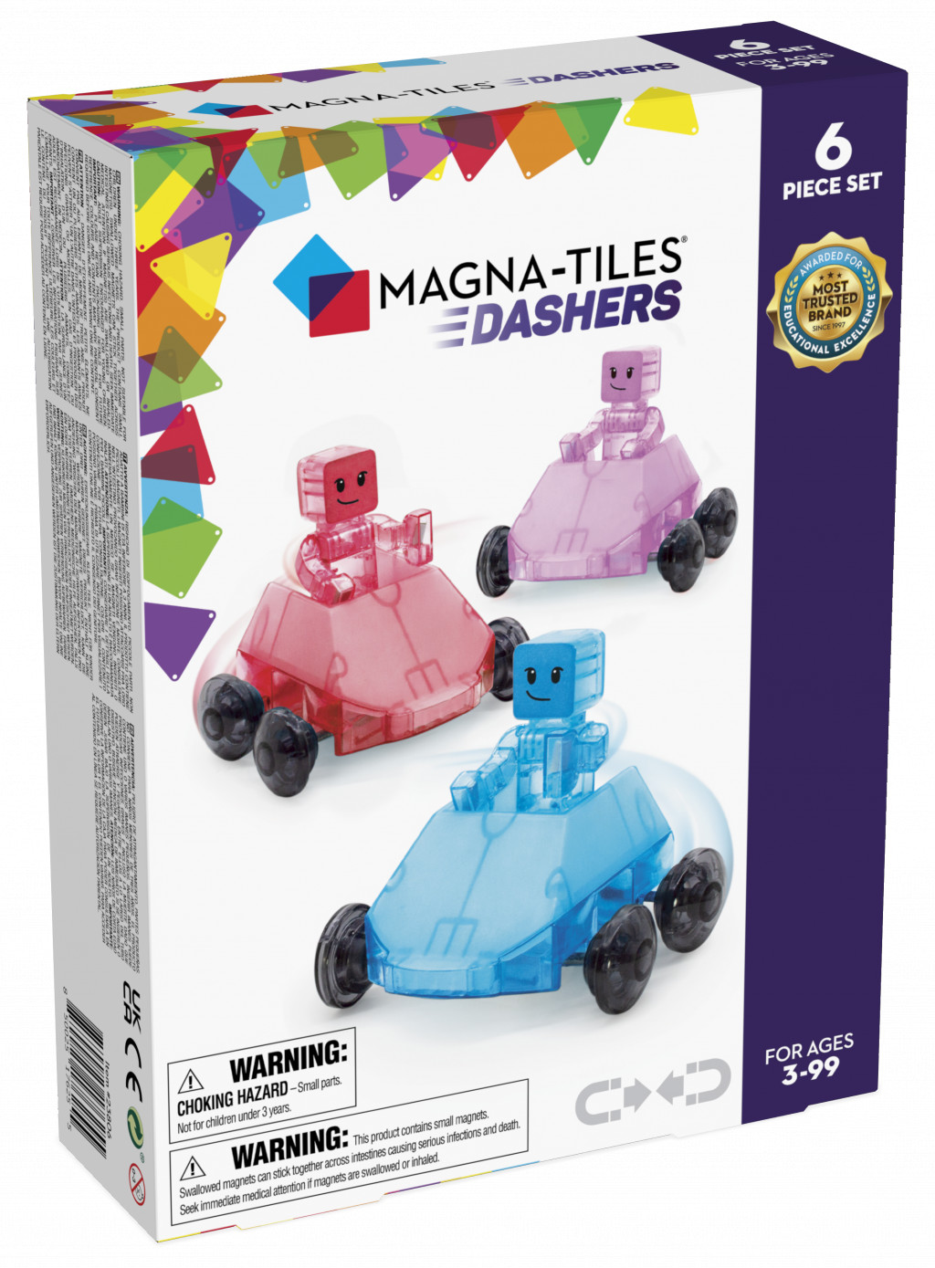 Magna-Tiles Magnetická stavebnica Dashers 6 dielov