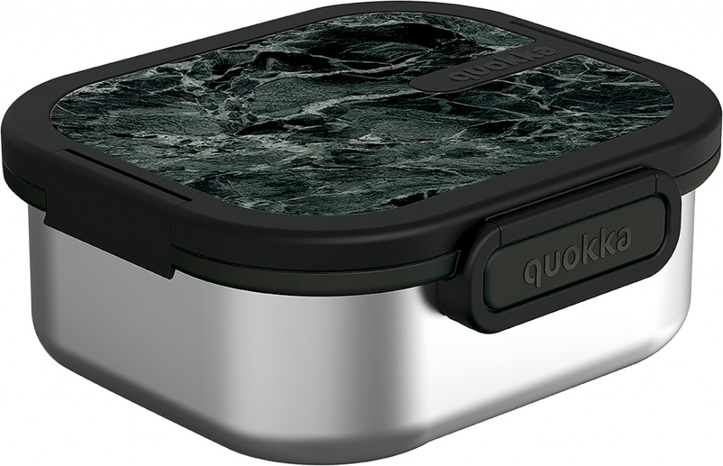 Quokka Nerezový box na jedlo Kai Black Marble