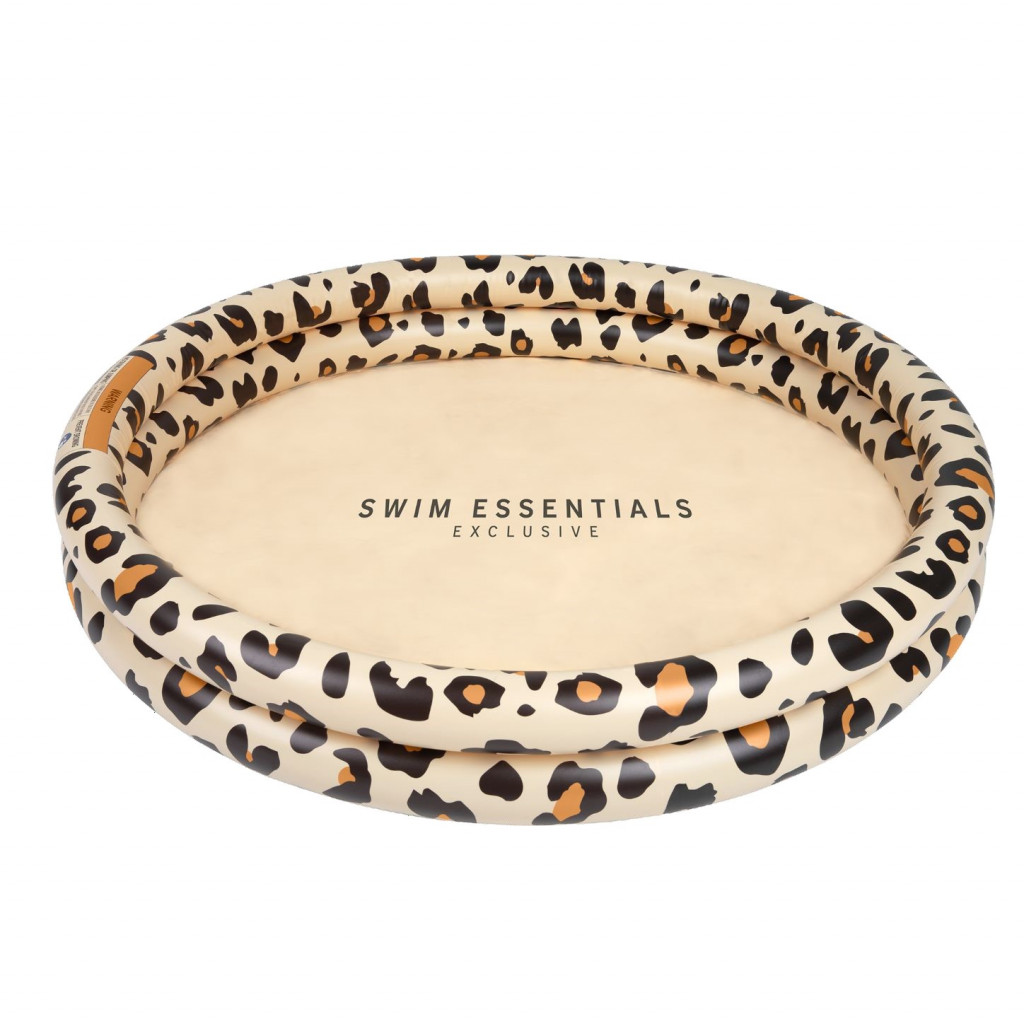 Swim Essentials Nafukovací bazén pre deti Leopard béžový 100 cm