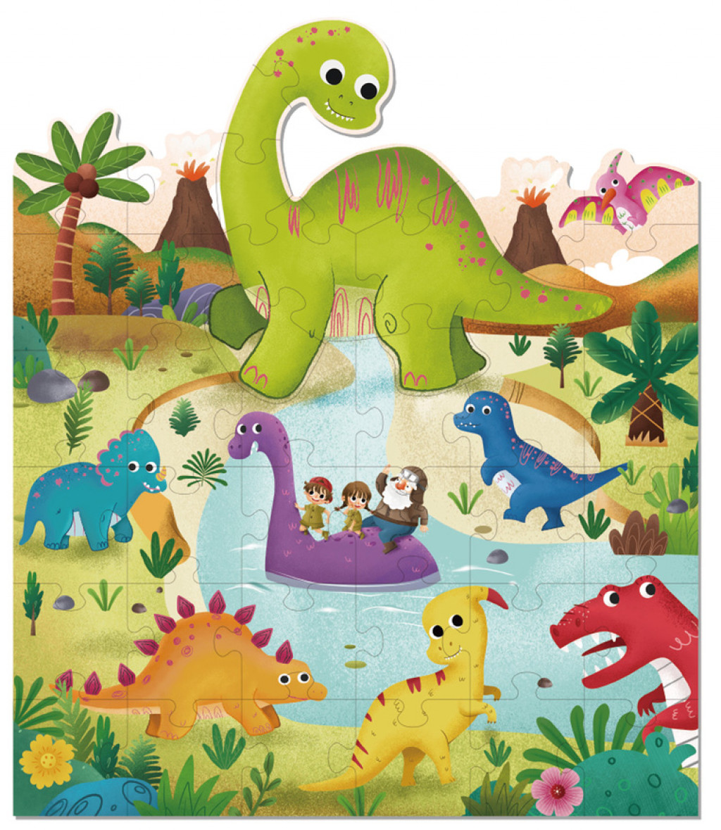 Tookyland Tvarované puzzle Dinosaurus 40ks