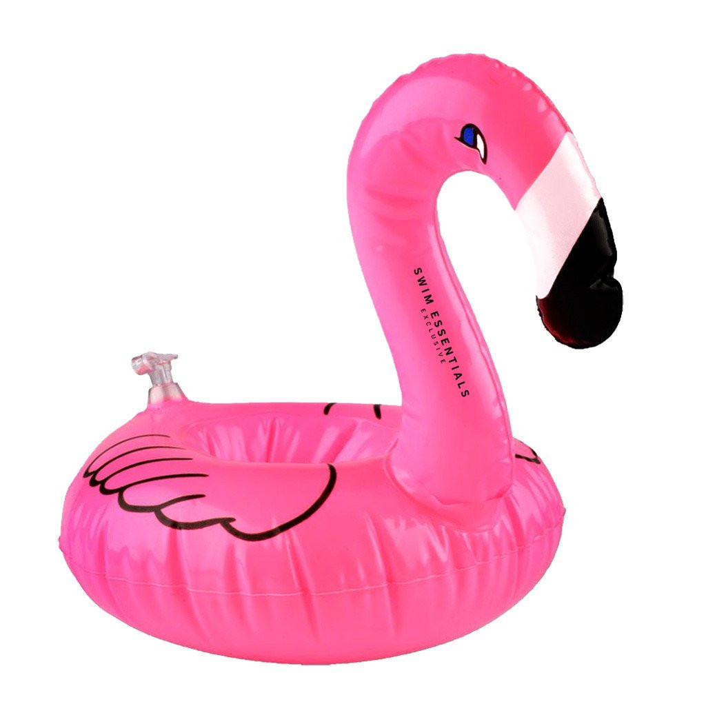 Swim Essentials Nafukovací držiak na pohár Plameniak ružový