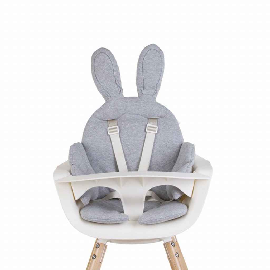 Childhome Sedacia podložka do detskej stoličky Rabbit Jersey Grey