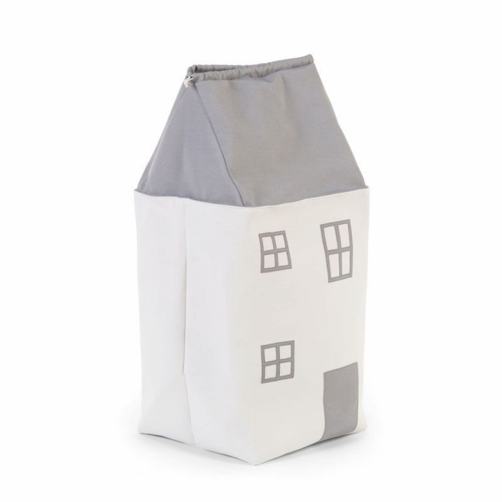 Childhome Box na hračky Dom Grey Off White