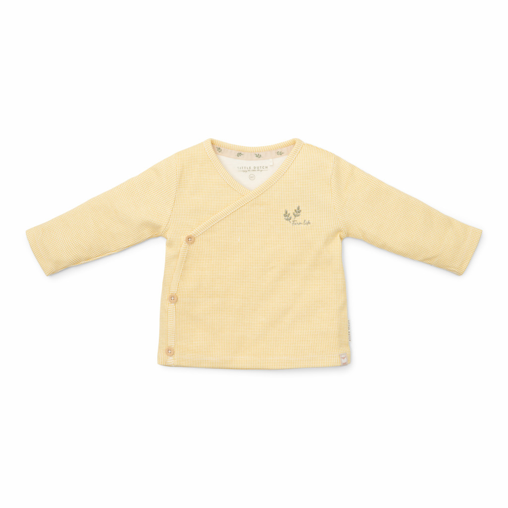 Little Dutch Tričko dlhý rukáv zavinovací Warm Yellow veľ. 62