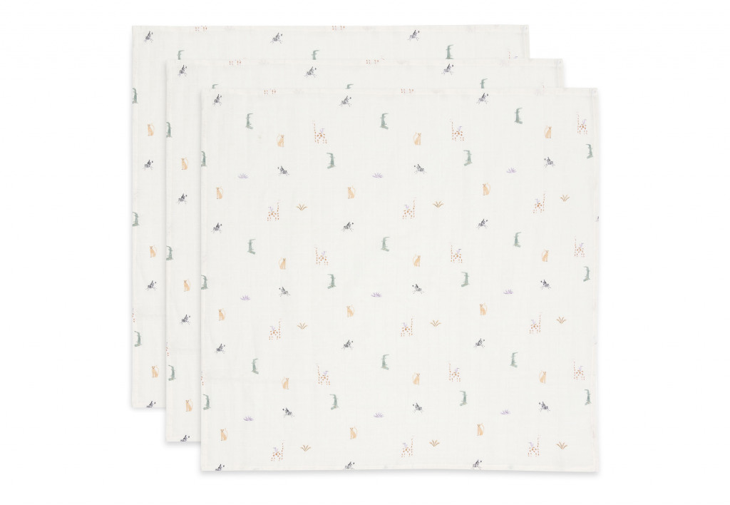 Jollein Plienky 3 ks 70x70 cm Jungle Jambo