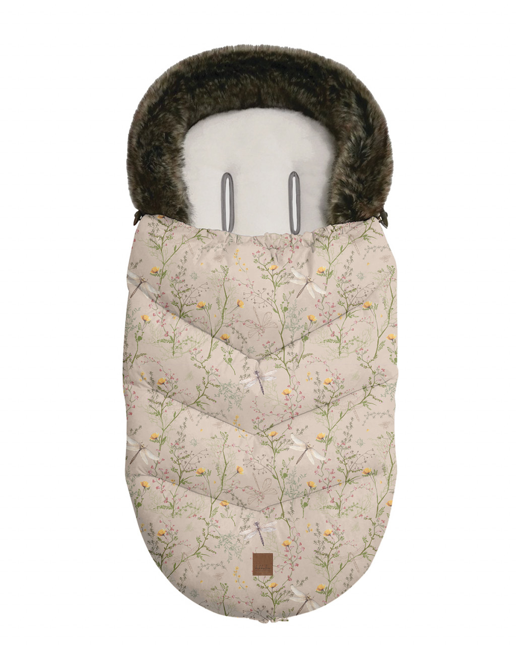 KikkaBoo Fusak zimný Luxury Secret Garden Beige