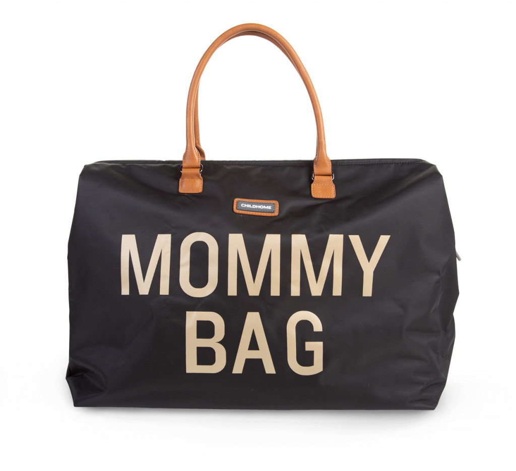 Childhome Prebaľovacia taška  Mommy Bag Big Black Gold