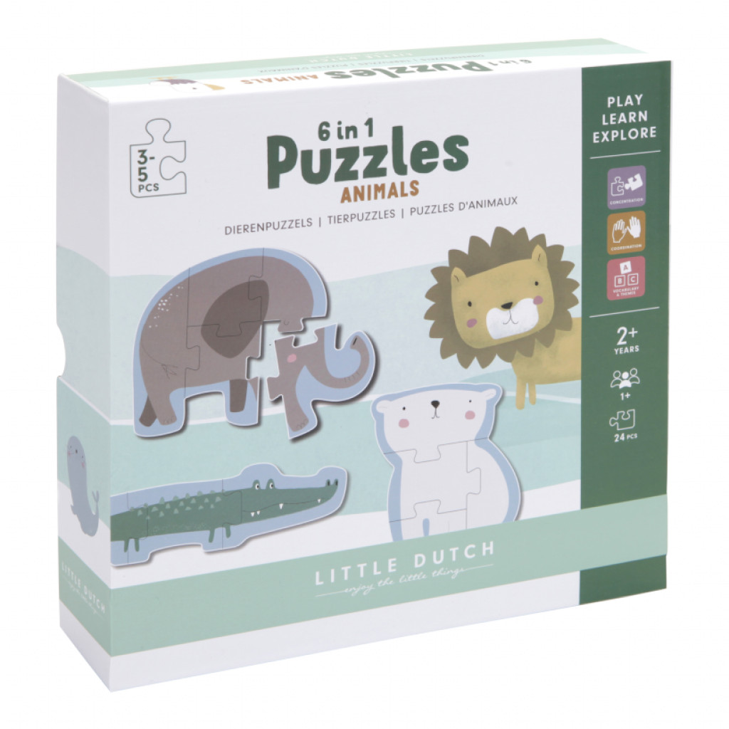 Little Dutch Puzzle 6v1 ZOO