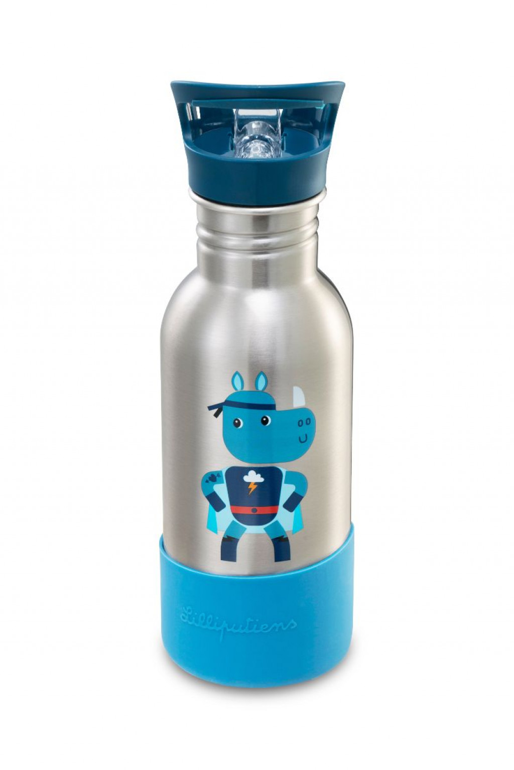 Lilliputiens antikorová fľaša na pitie - nosorožec Marius - 600 ml
