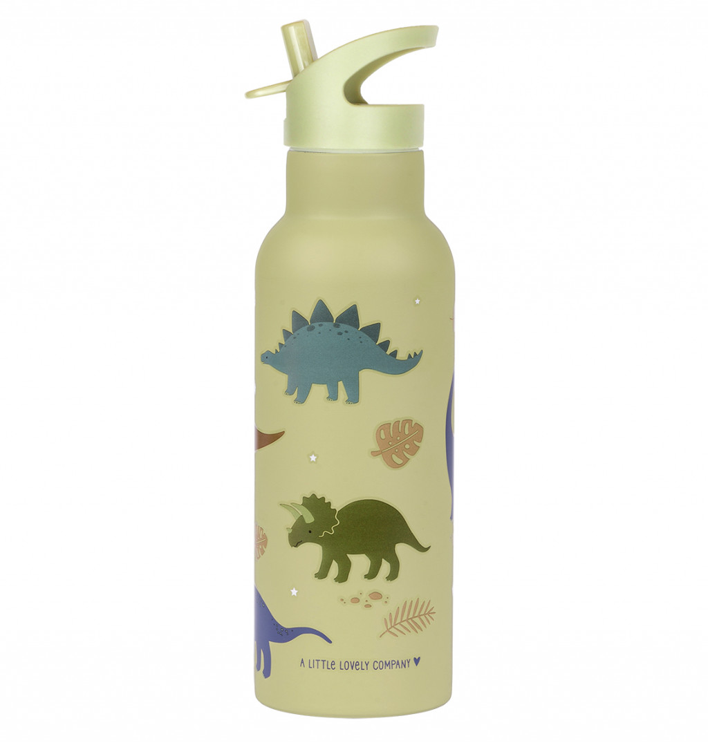 A Little Lovely Company antikorová fľaša na pitie, 500 ml - dinosaury