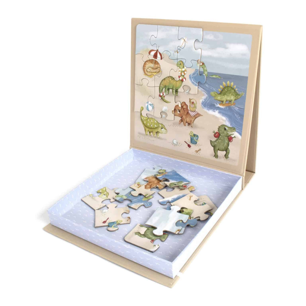 Filibabba Magnetické puzzle - dino beach
