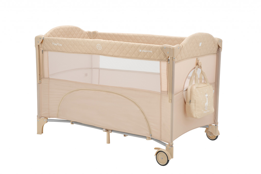 KikkaBoo Postieľka cestovná Milky Way Beige