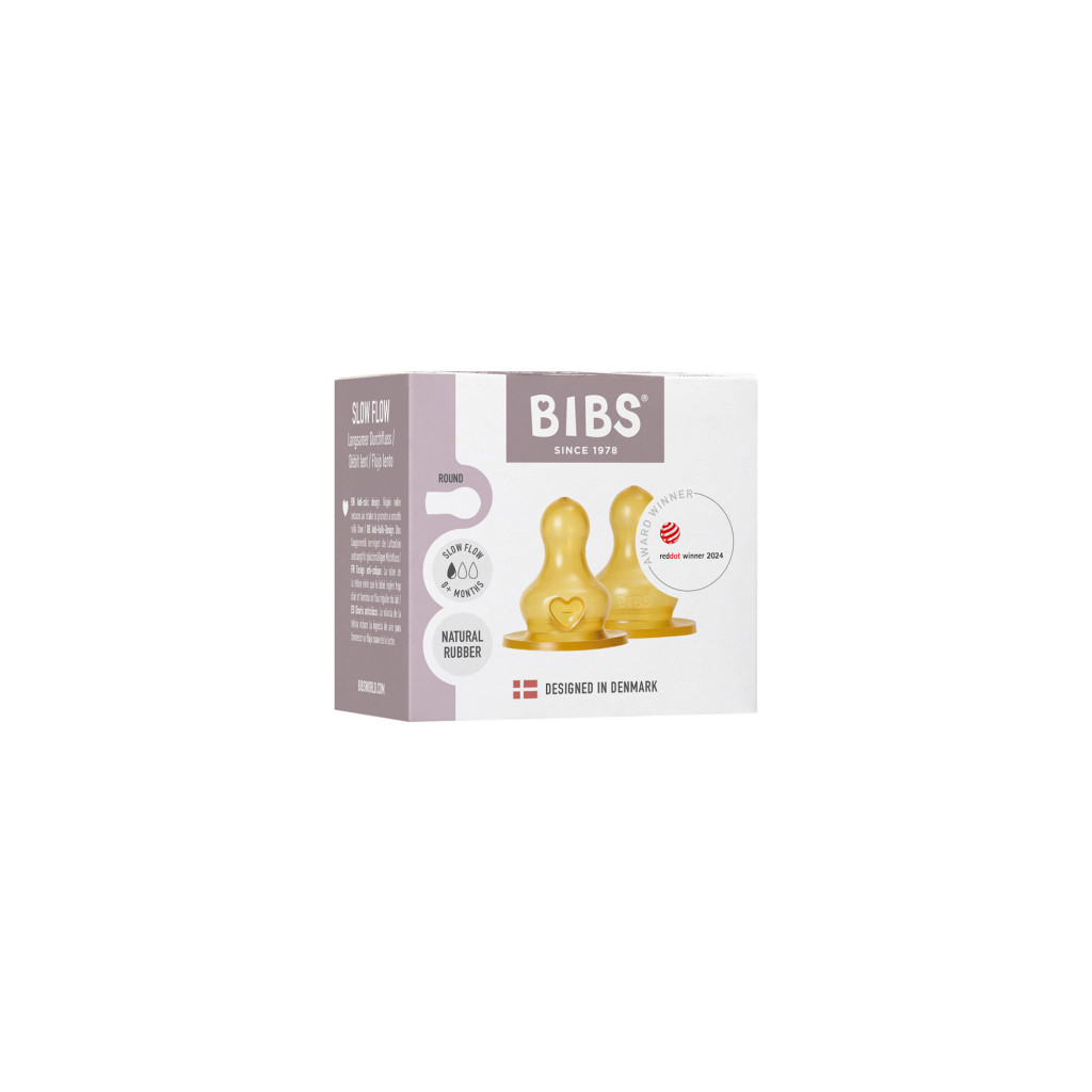 BIBS Baby Bottle kaučukové cumlíky (pomalý prietok)