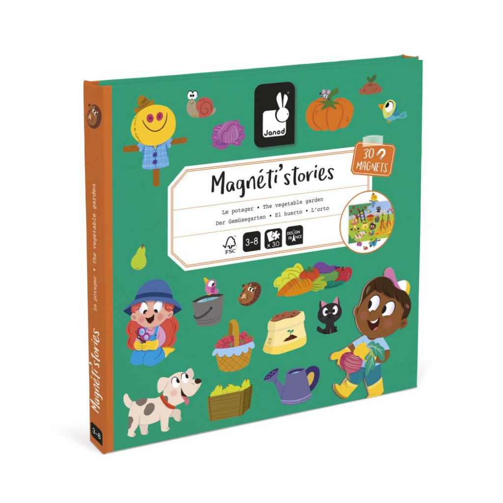 Janod Magnetická kniha Magnetistories Záhrada