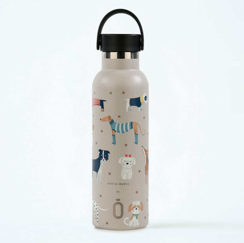 Runbott Termofľaša 600 ml Dogs Taupe