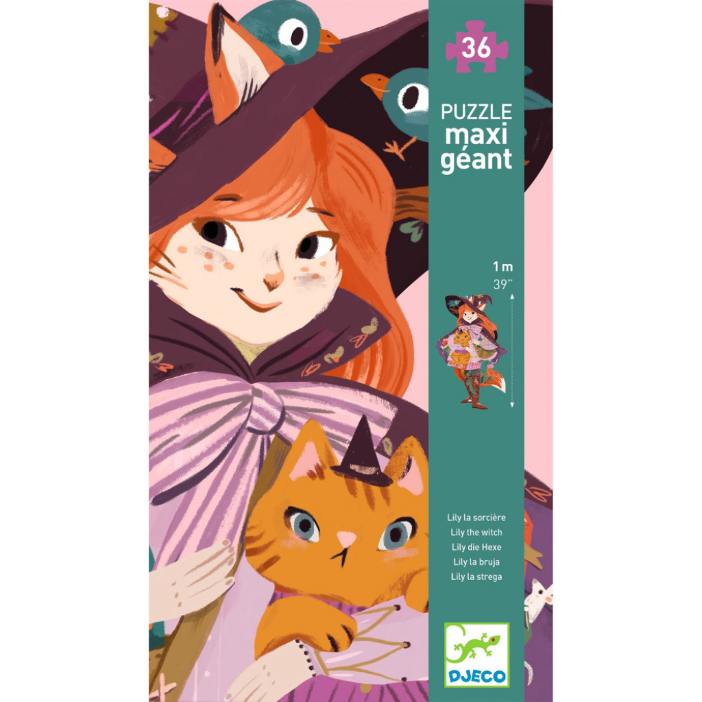 DJECO Čarodejnica Lily: Obrovské 36 dielne puzzle