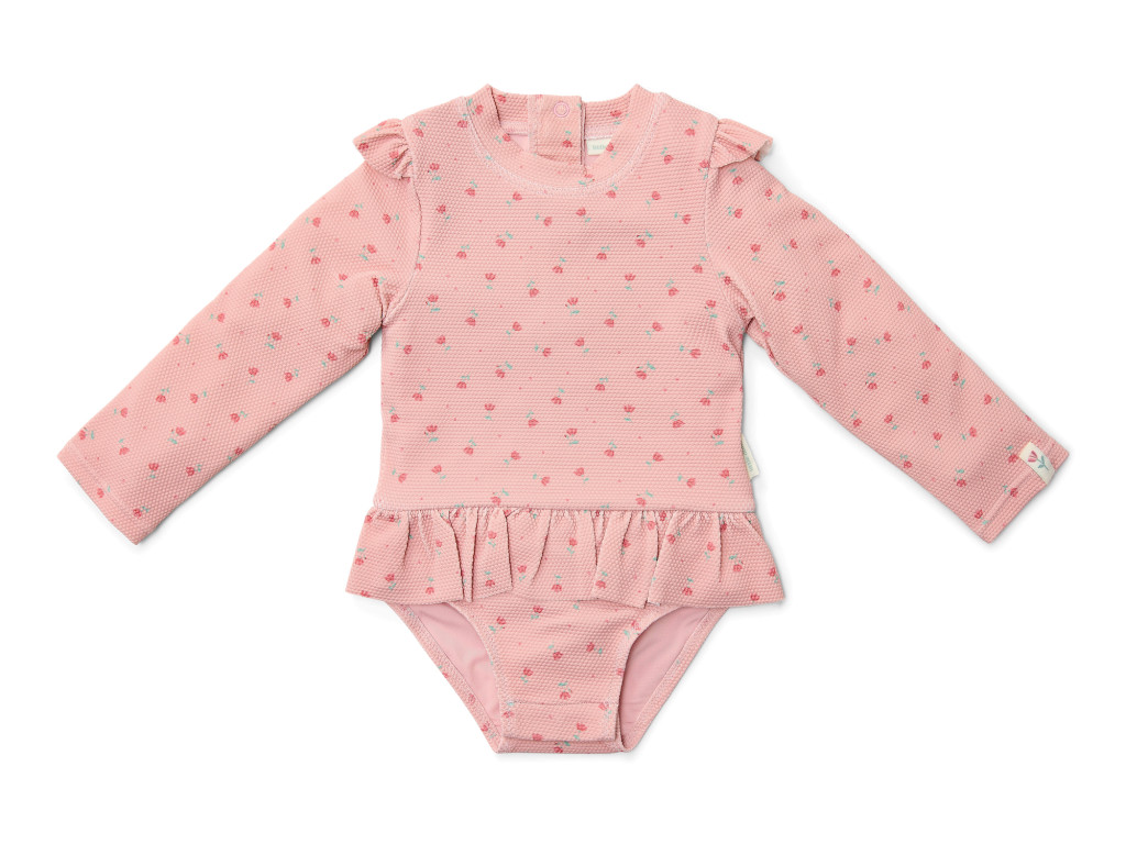 Little Dutch Plavky dlhý rukáv Sunny Flowers Blush veľ. 74/80