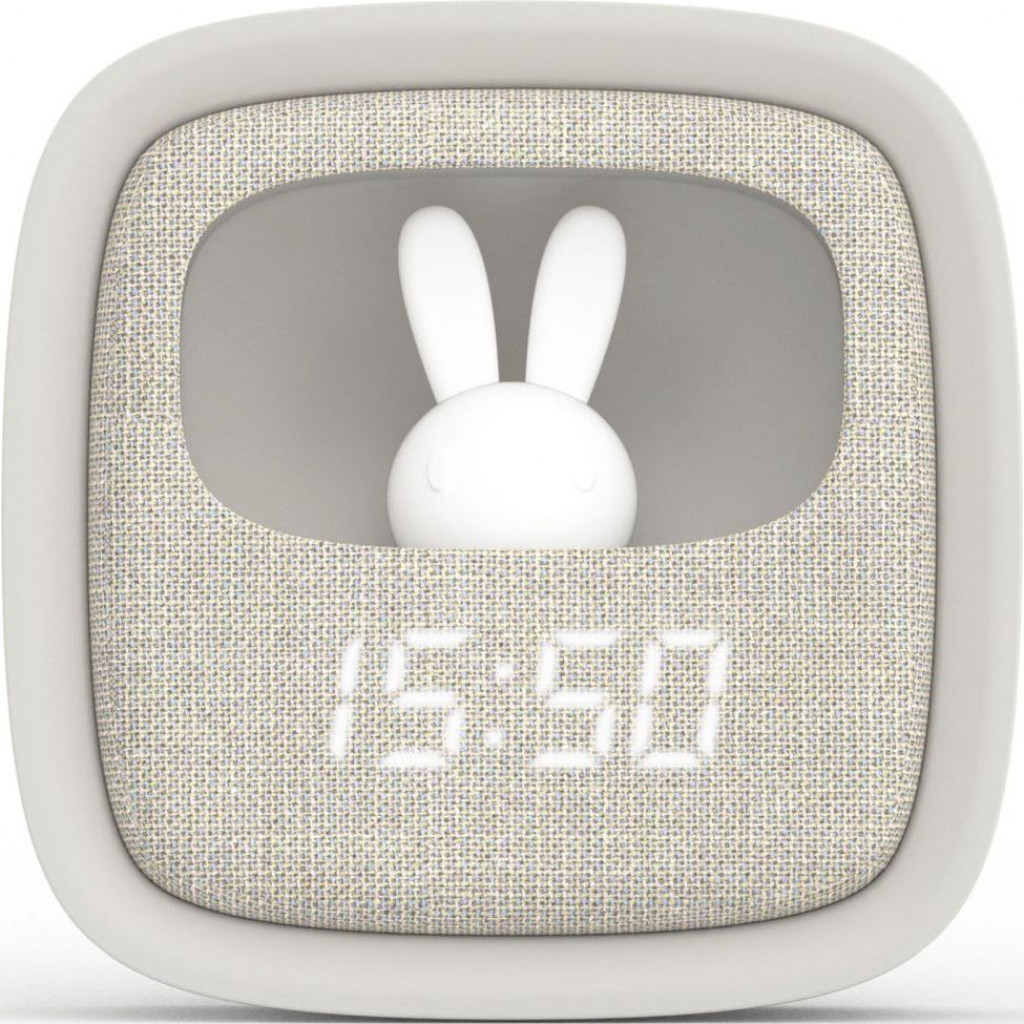 MOB Budík a nočné svetlo MOB Billy Clock and light - grey