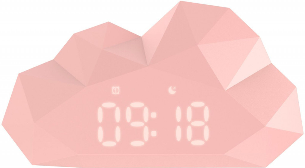 MOB Budík MOB Mini Cloudy Clock - pink