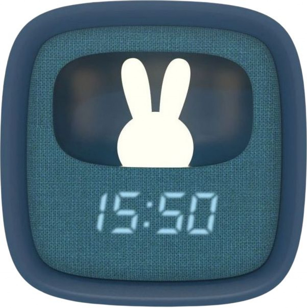 MOB Budík a nočné svetlo MOB Billy Clock and light - dark blue