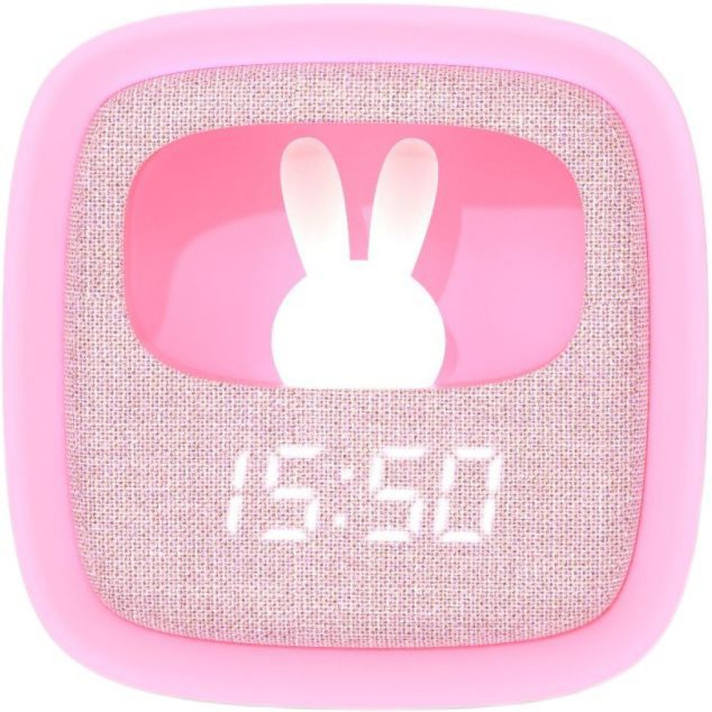 MOB Budík a noční světlo MOB Billy Clock and light - Marshmallow