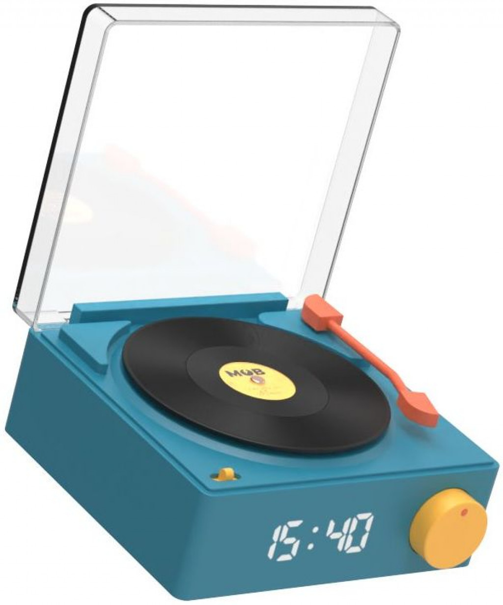 MOB Bluetooth reproduktor a budík MOB VS-80 Speaker & Clock - Blue