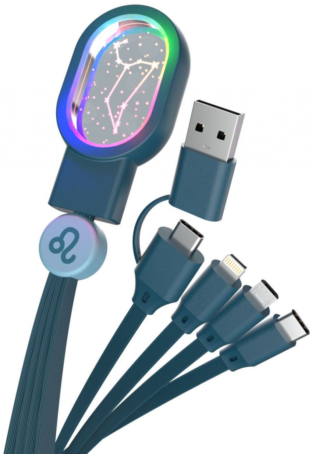 MOB Astro nabíjací kábel Universal Luminous Astro Cable 4 in 1 MOB - Leo
