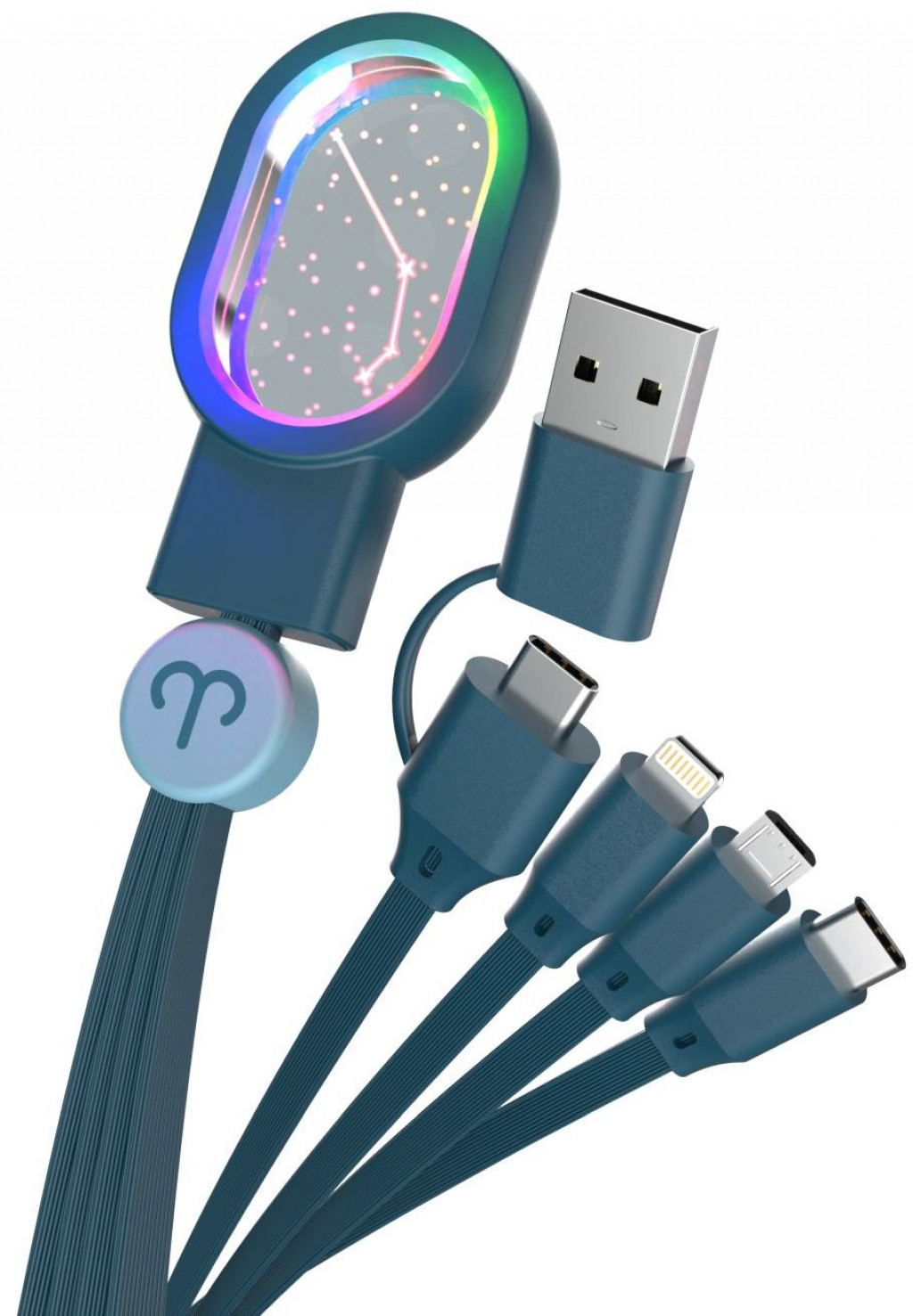MOB Astro nabíjací kábel Universal Luminous Astro Cable 4 in 1 MOB - Aries