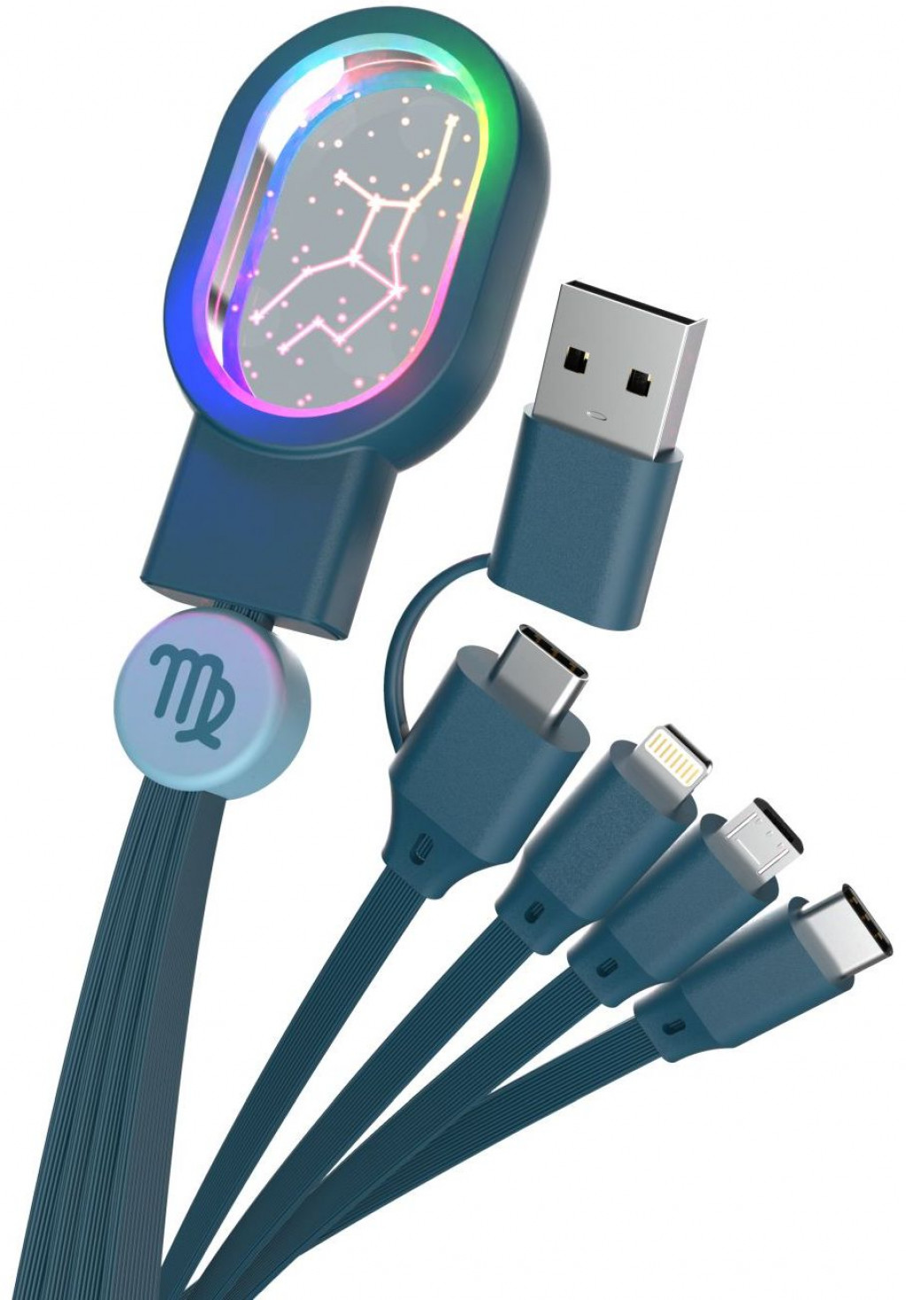 MOB Astro nabíjací kábel Universal Luminous Astro Cable 4 in 1 MOB - Virgo