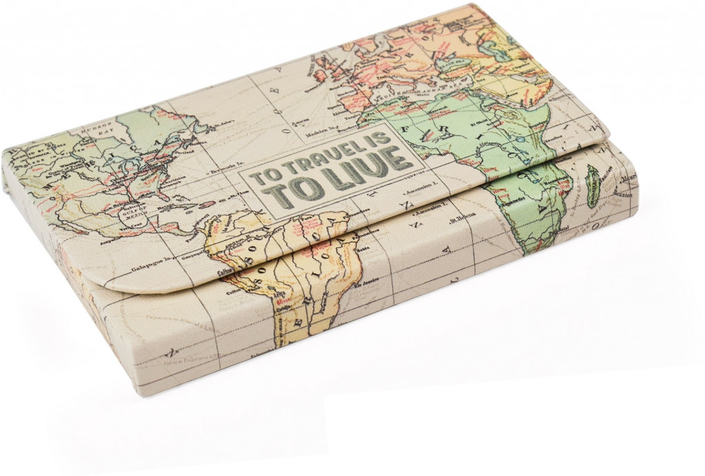 Legami Puzdro na karty Legami Nice To Meet You - Card Holder - Map