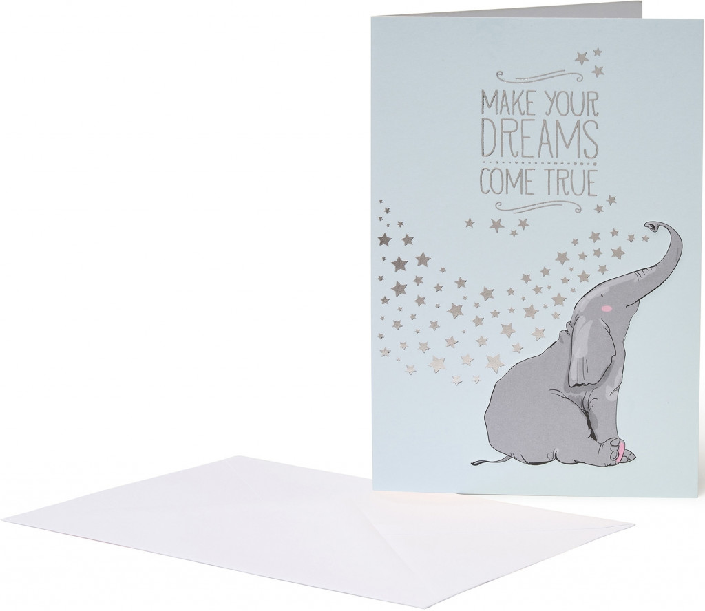 Legami Prianiečko Legami Happiness Greeting Cards - 11,5X17 Elephant