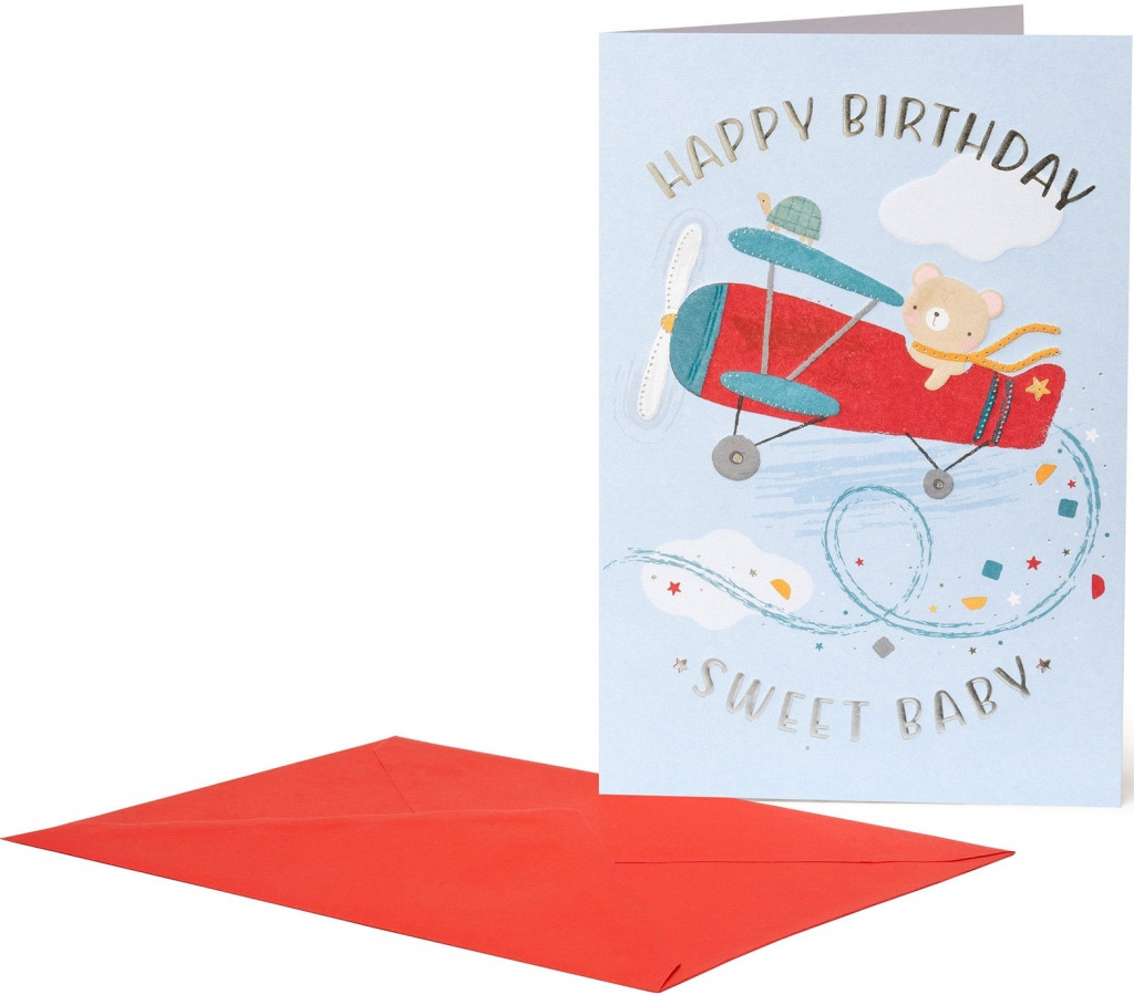 Legami Prianiečko Legami Greeting Card - Teddy Plane