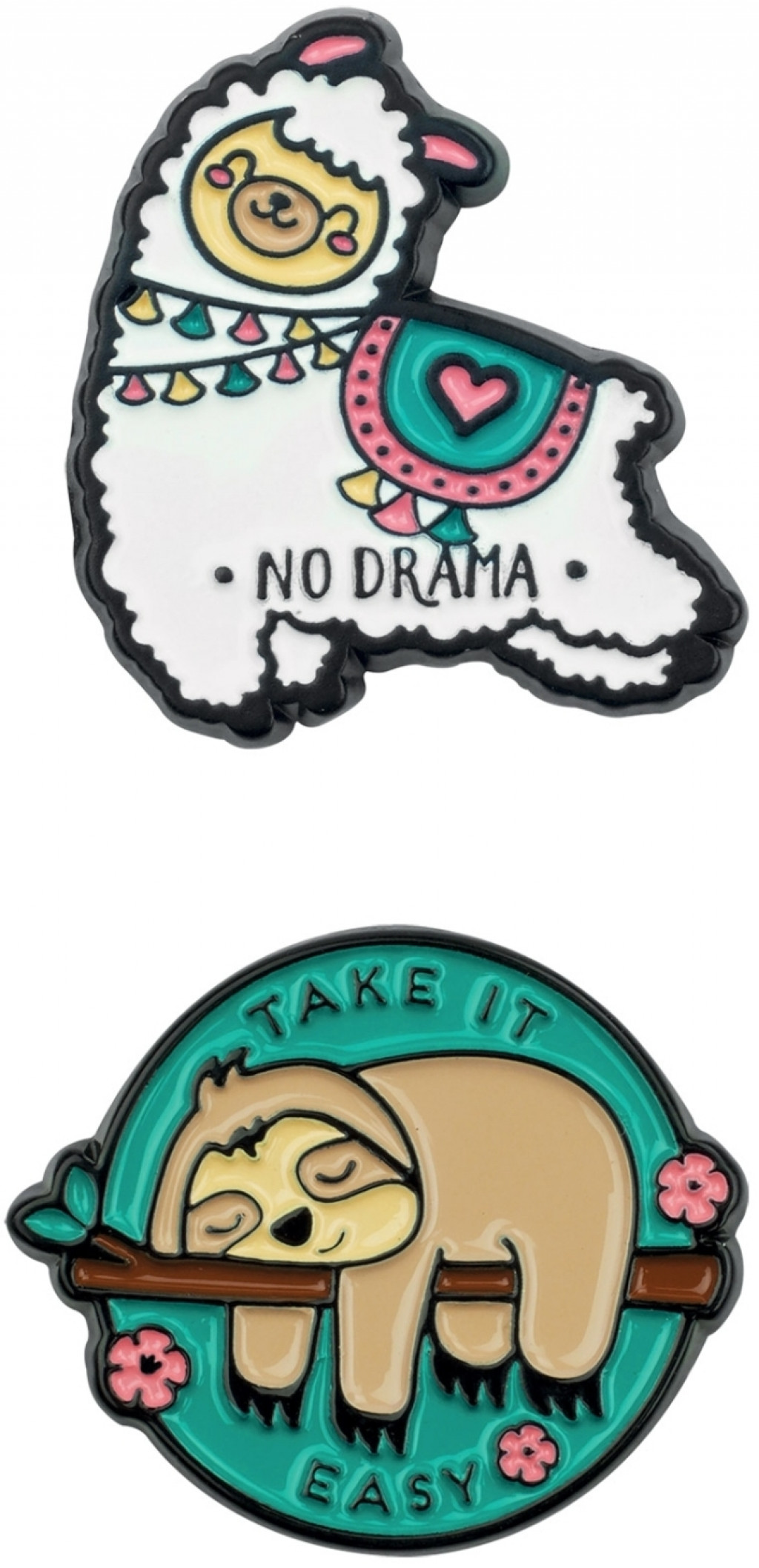 Legami Súprava samolepiek Legami Cutie - Set Of 2Metal Stickers - Take It Easy